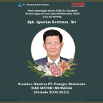 Segenap keluarga besar PT. Triangle Motorindo turut berduka cita atas berpulangnya Bapak Ignatius Kartiman, SH (Presiden Direktur PT. Triangle Motorindo Periode 2001 – 2023)